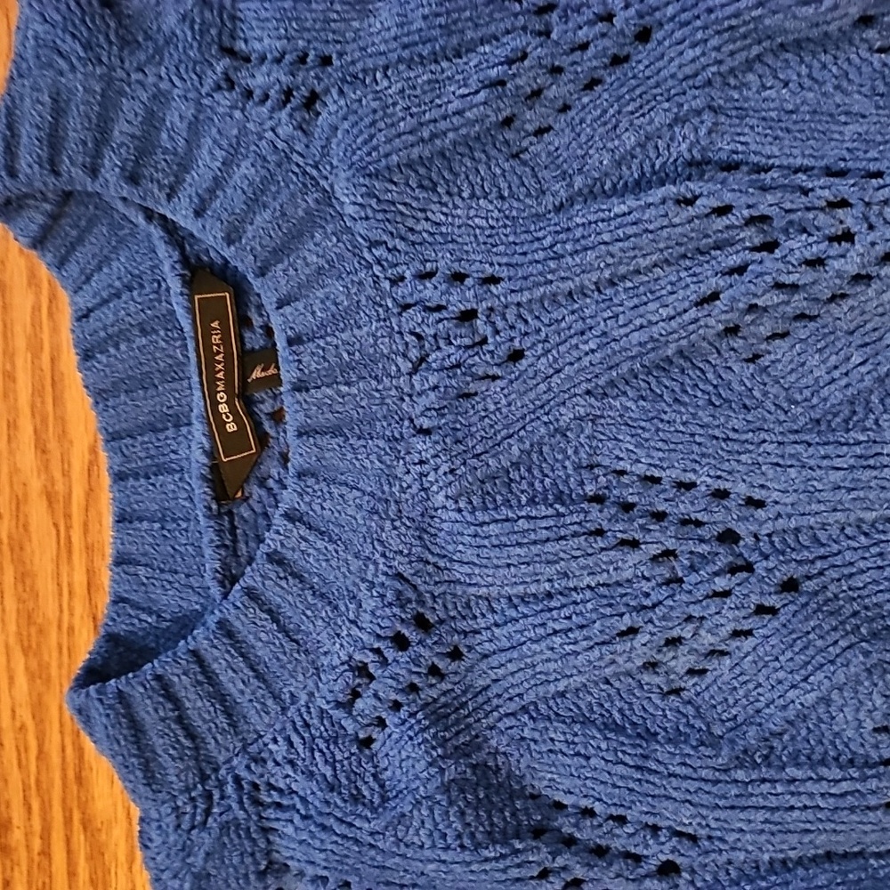Blue Knit Sweater - Picture 3 of 3
